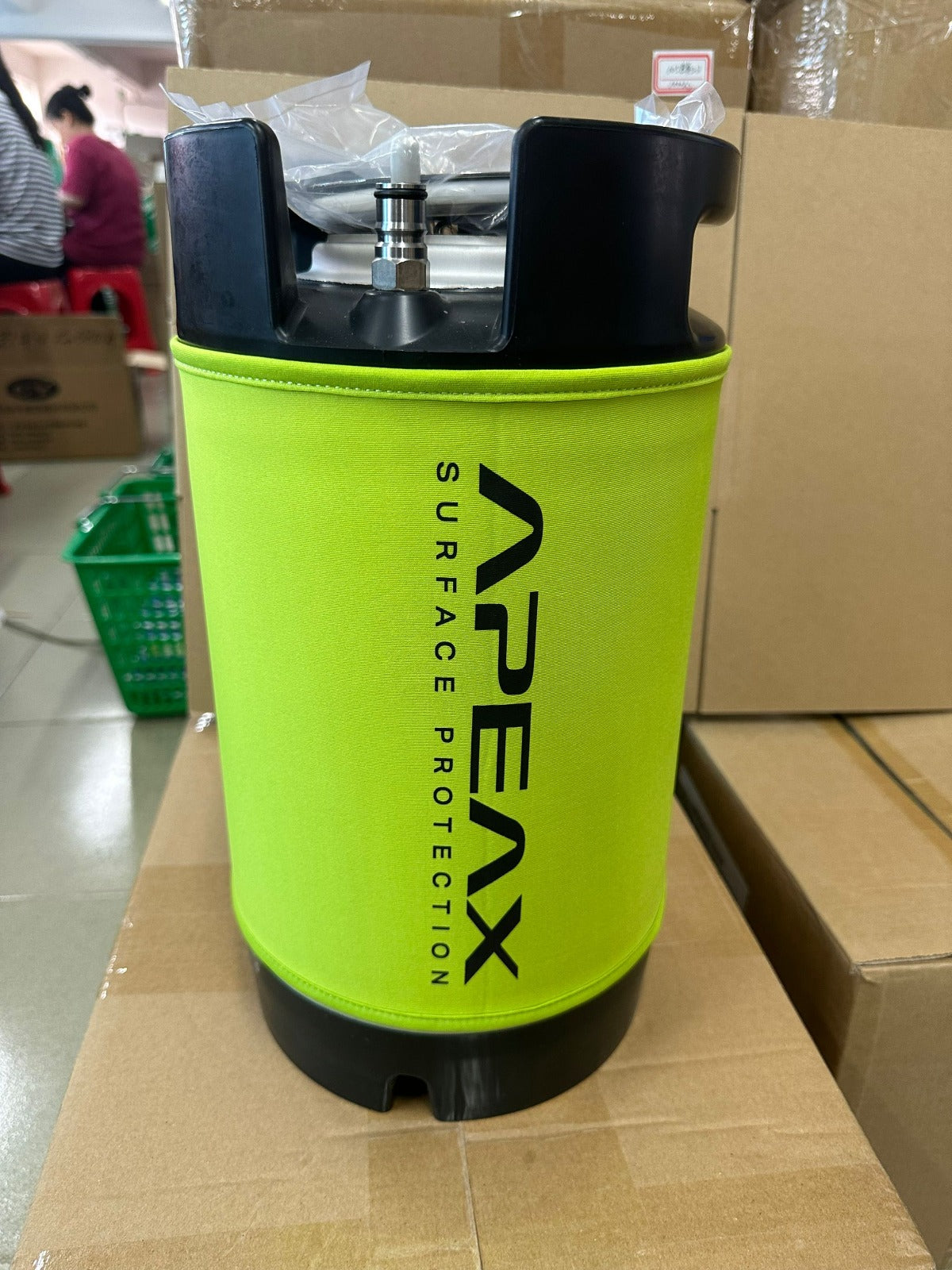 Tanque presurizado de 9,5 l y 2,5 galones