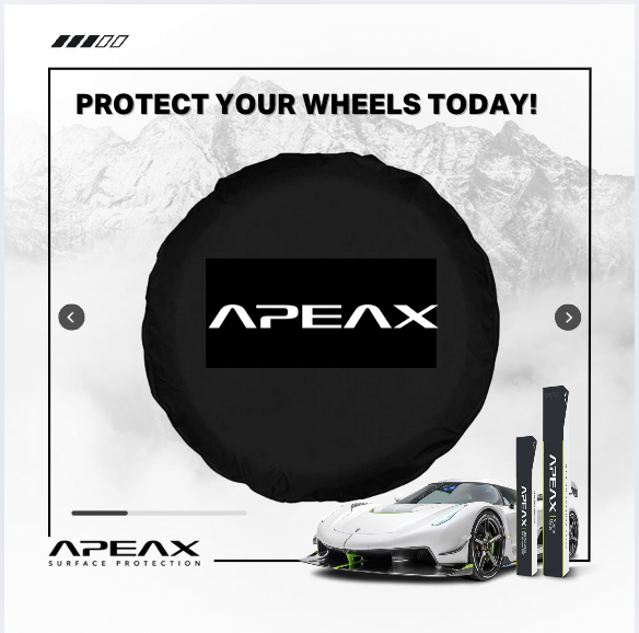 Nylon Car Wheel Cover Set (4pcs) – Available in 80x80cm or 65x65cm – Durable Protection for Your Wheels