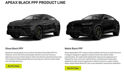 Black Colored PPF Product Line